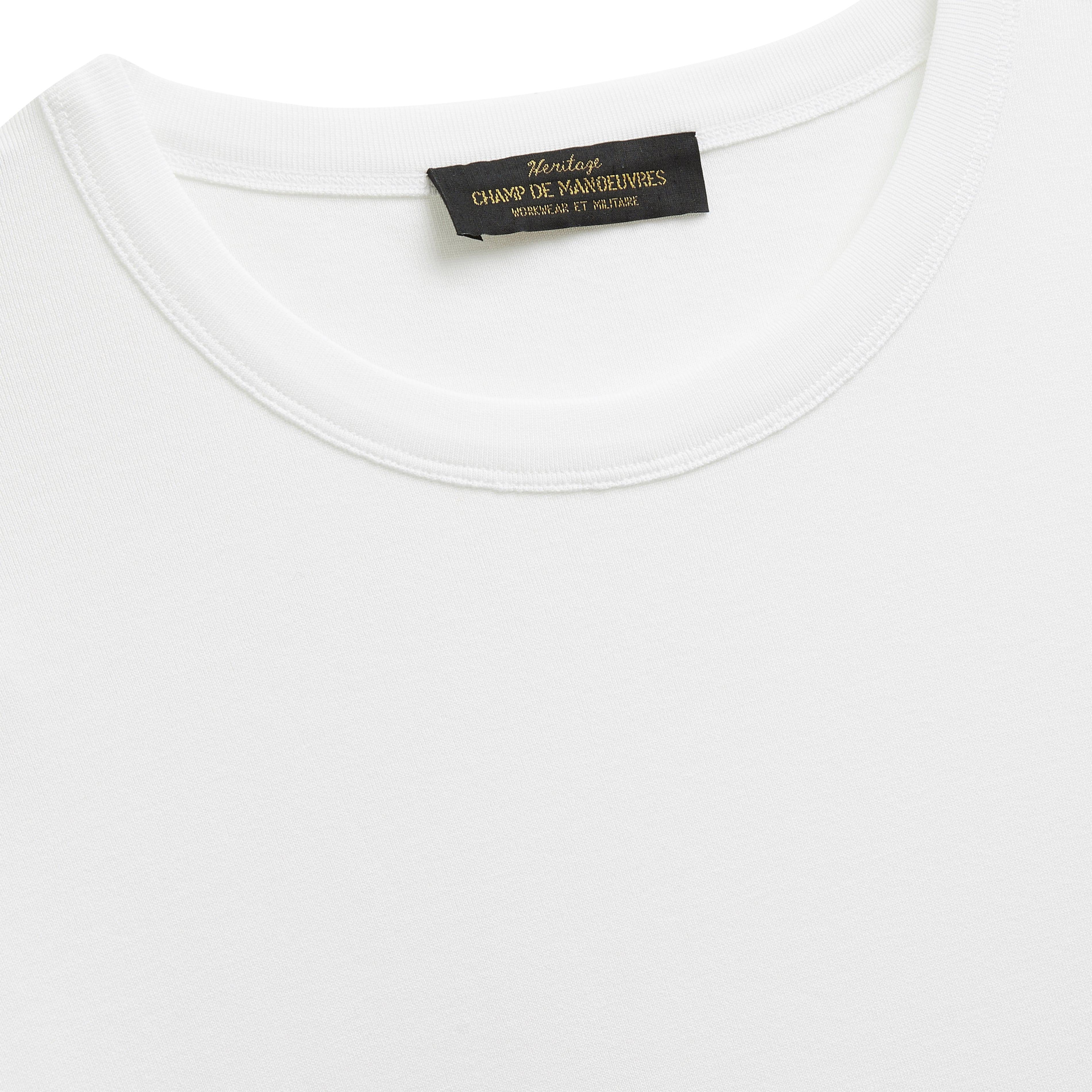 Tee-shirt Blanc héritage - Champ de Manoeuvres 