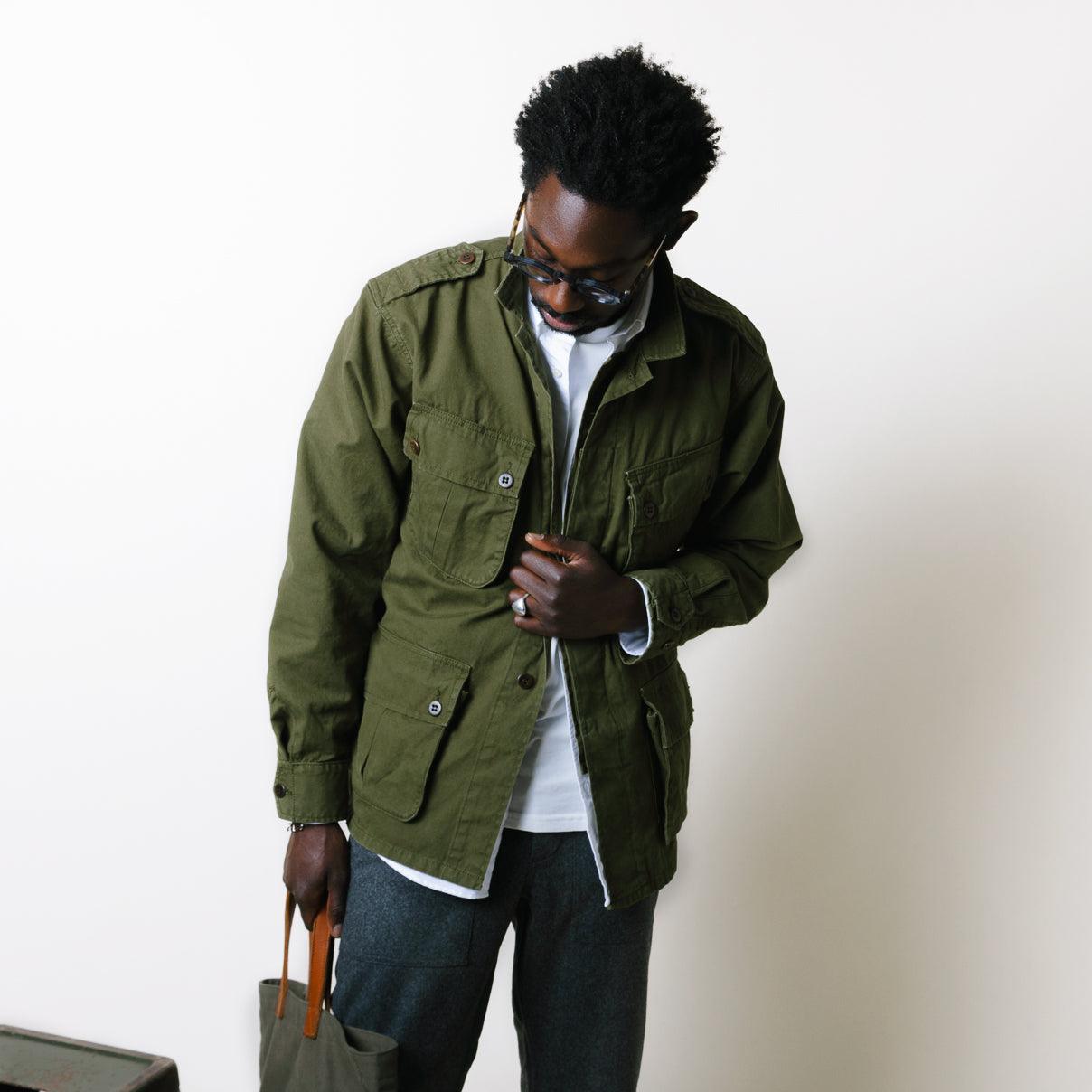 Tropical Jungle jacket Kaki - Champ de Manoeuvres 