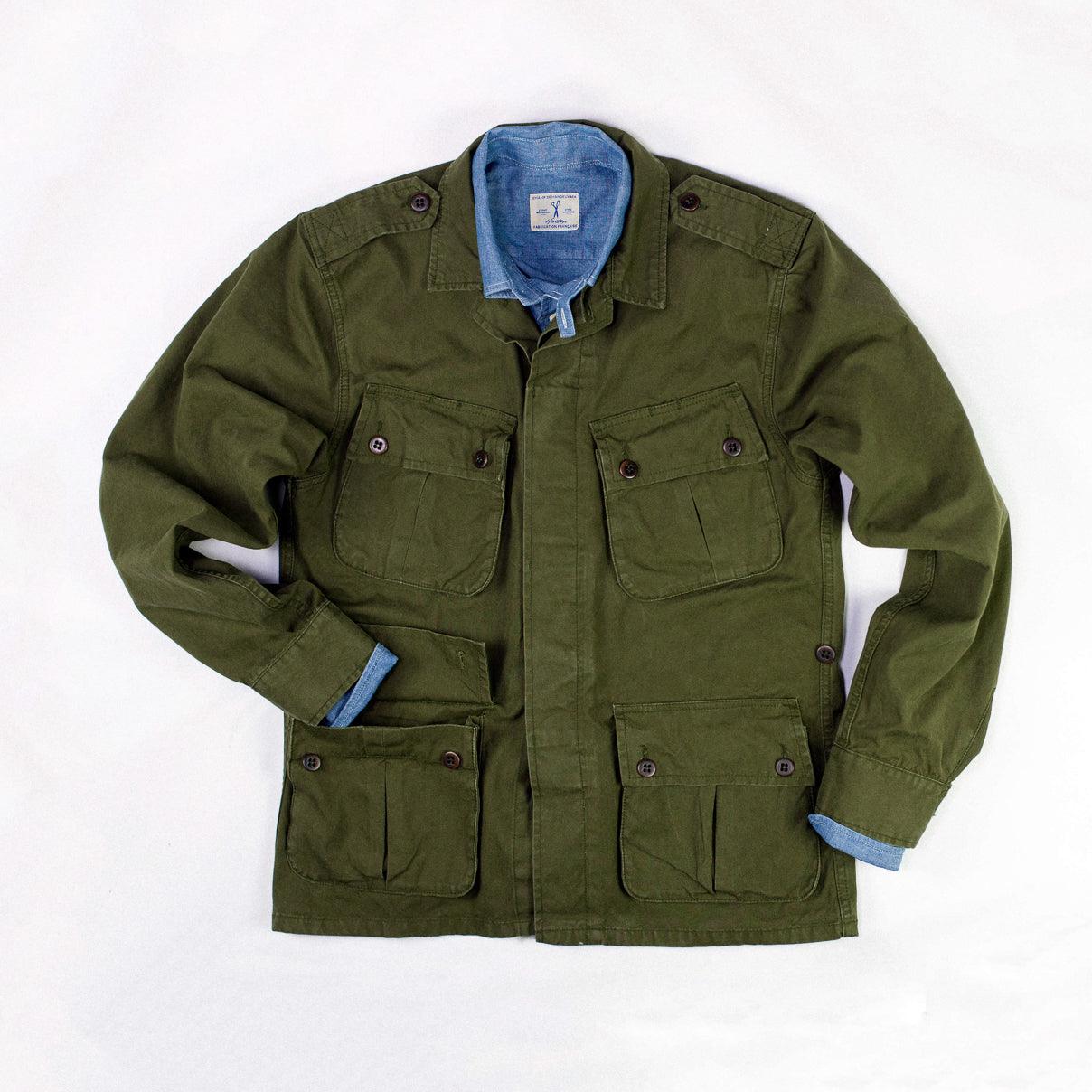 Tropical Jungle jacket Kaki - Champ de Manoeuvres 