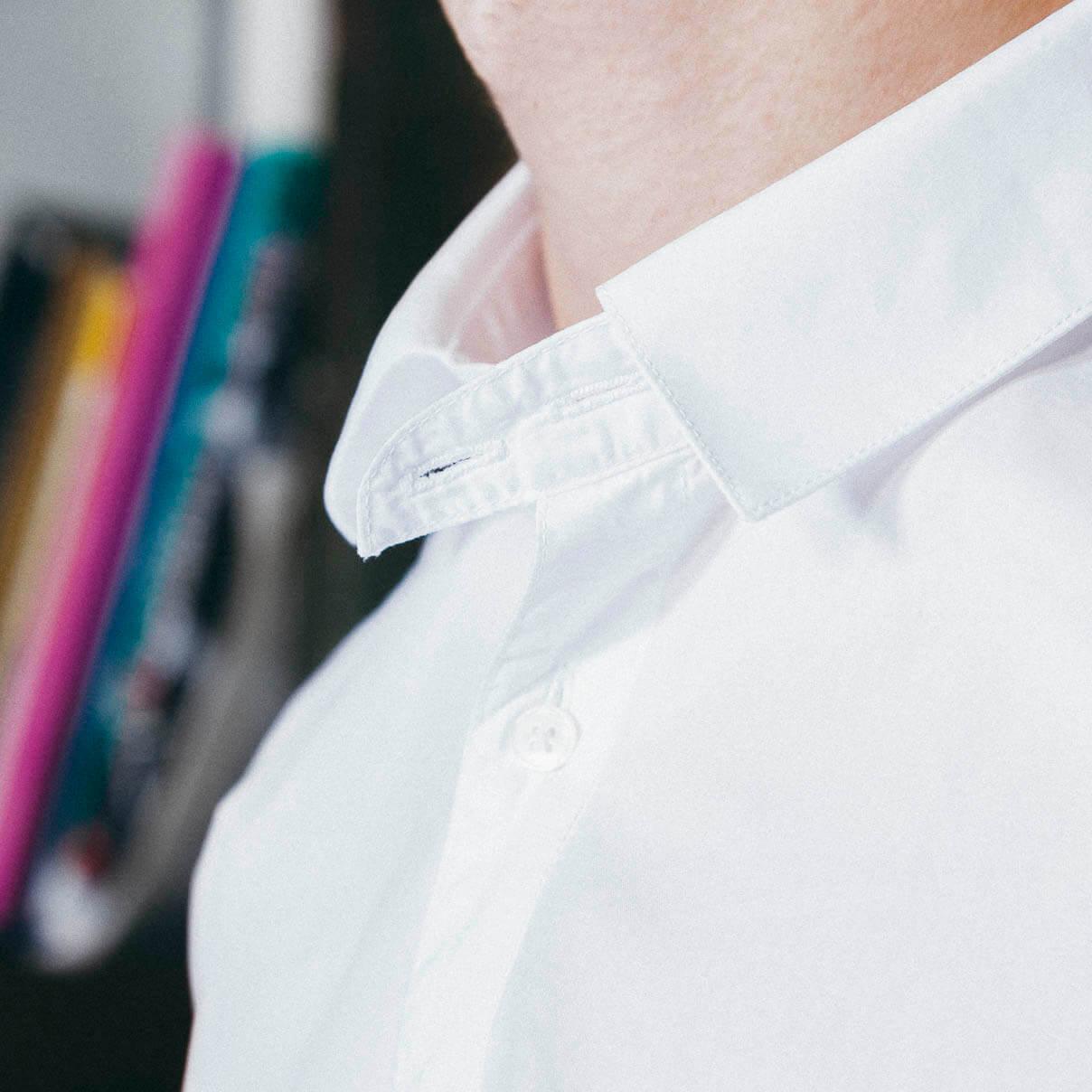 CHEMISE WORK BLANCHE - vêtement d'inspiration militaire et workwear authentique, coupe robuste.